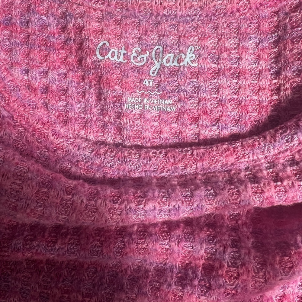 Cat & Jack Pink Ruffled Sweater - Picture 3 of 3